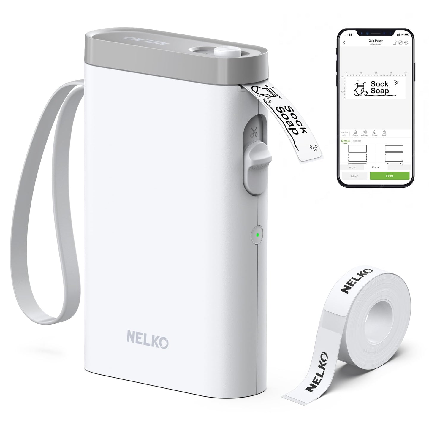 Nelko Label Maker Machine with Tape