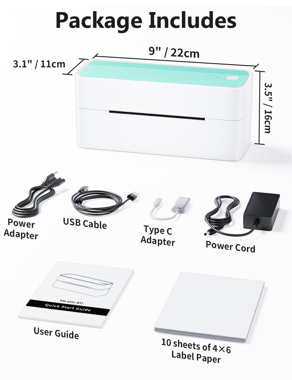 Phomemo Bluetooth Thermal Shipping Label Printer