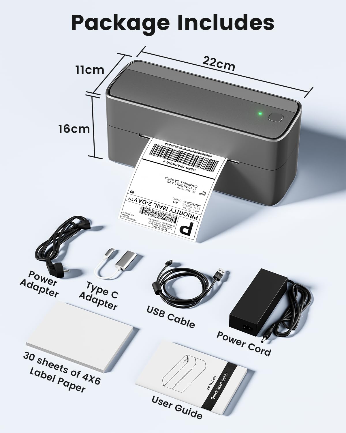 Phomemo Bluetooth Shipping Label Printer