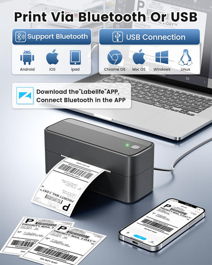 Phomemo Bluetooth Shipping Label Printer