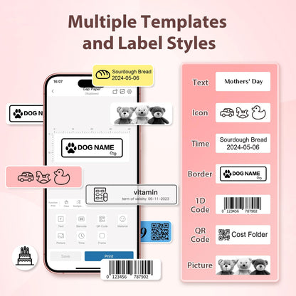 Nelko P21 Label Maker Machine with Tape