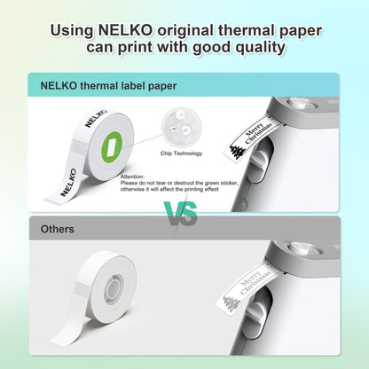 Nelko Label Maker Machine with Tape