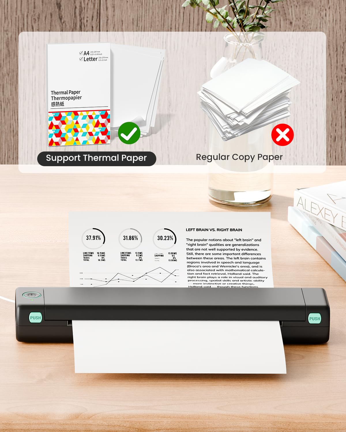 Phomemo M08F Pro Portable Printer Wireless Travel