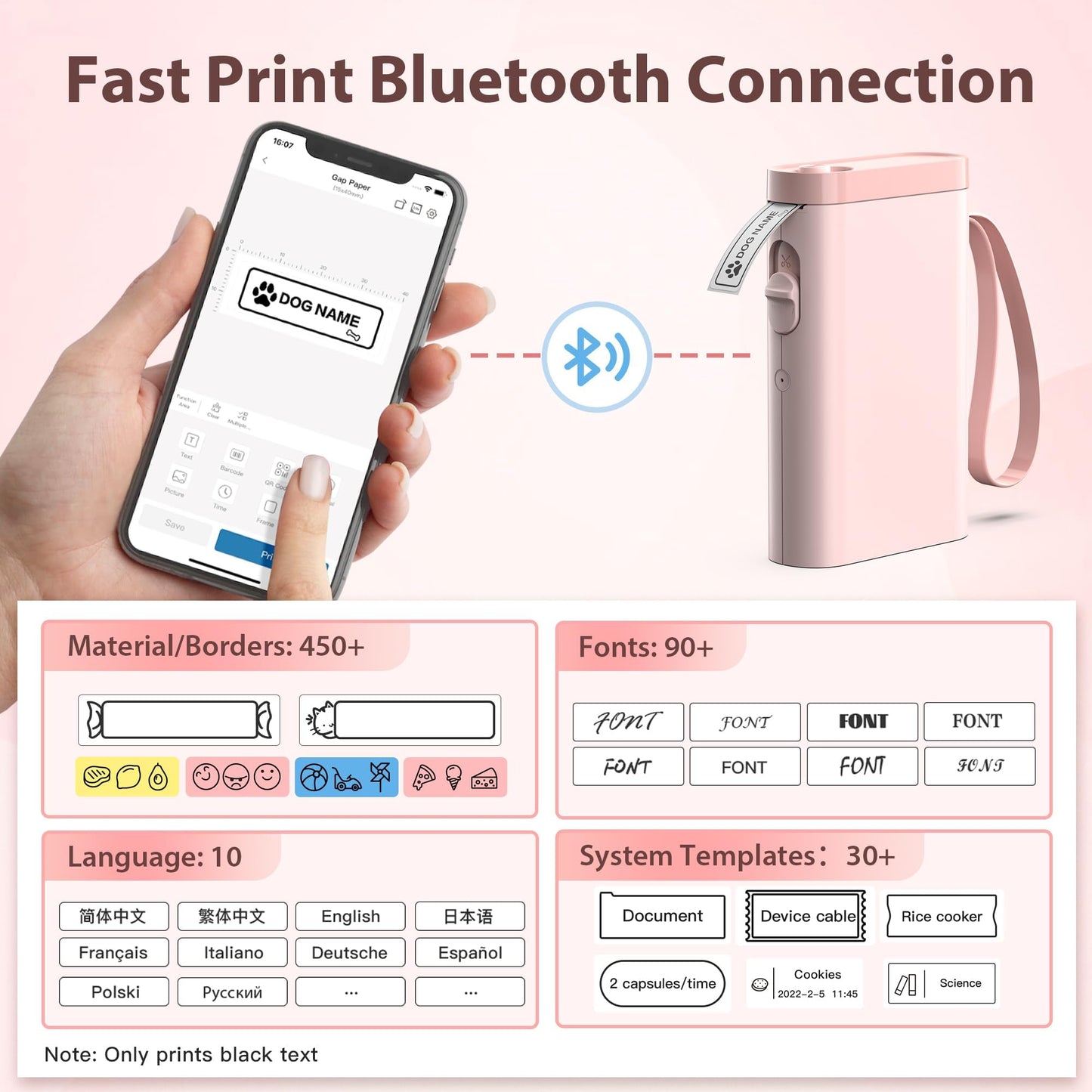 Nelko P21 Label Maker Machine with Tape