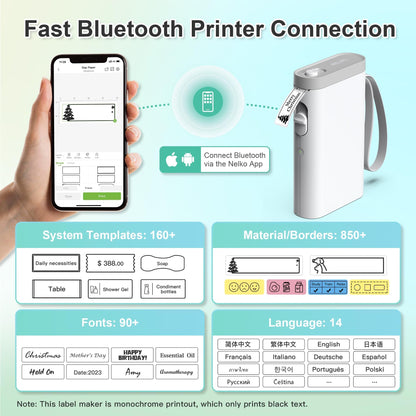 Nelko Label Maker Machine with Tape