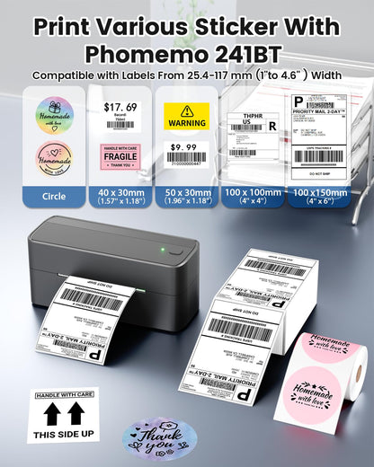 Phomemo Bluetooth Shipping Label Printer