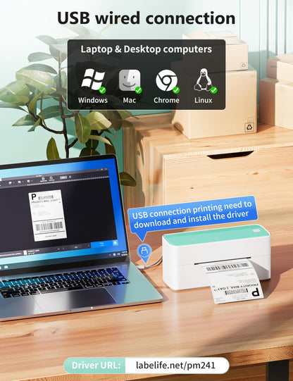 Phomemo Bluetooth Thermal Shipping Label Printer